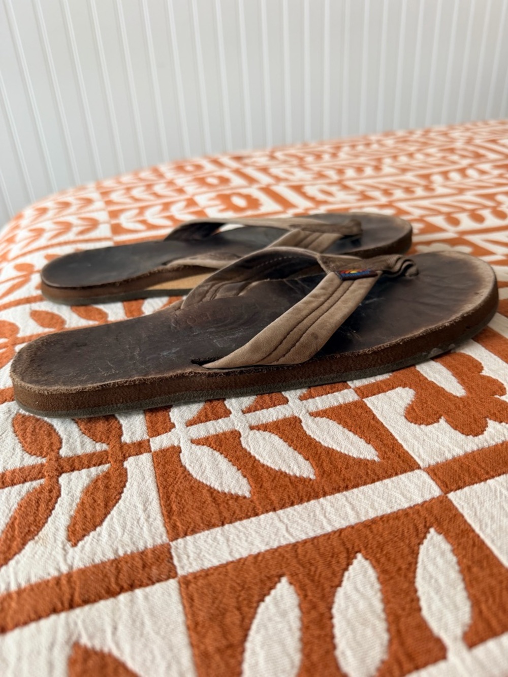Rainbow Women's Luxury Leather Sandals in Nogales Wood - Picture 2 of 7